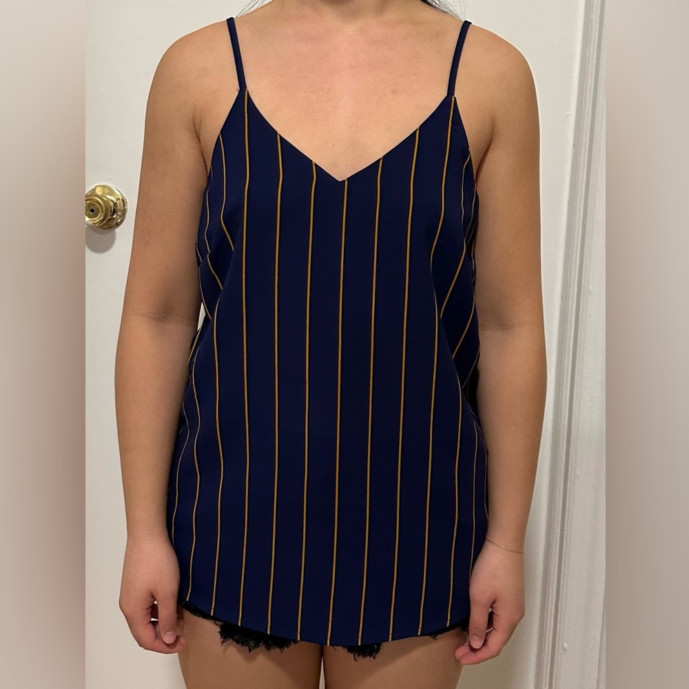Striped Tank Top Blouse